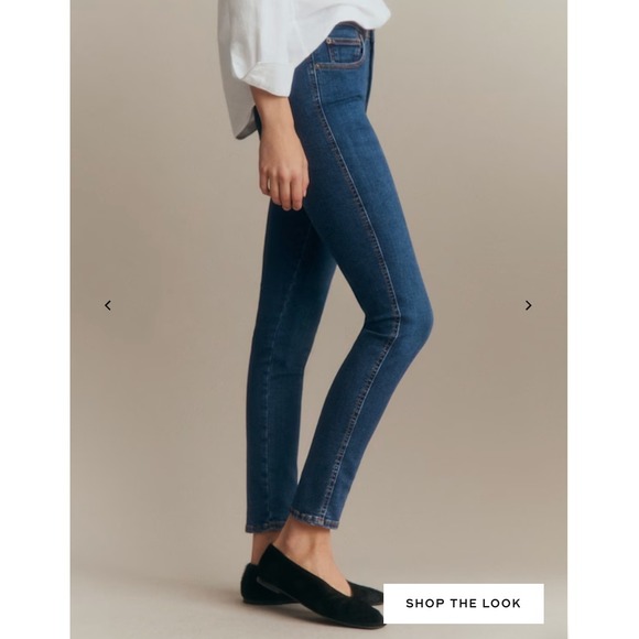 Sezane Pants - Sezane Slim Parfait Jeans Denim Blue 24 NWOT